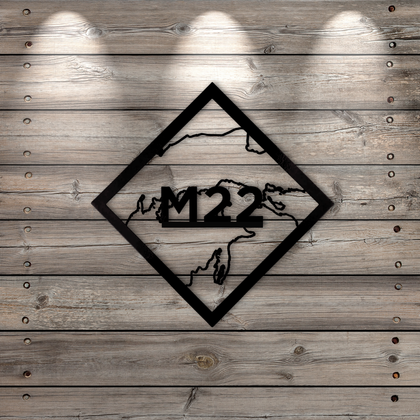 M22 The North Loop Metal Sign