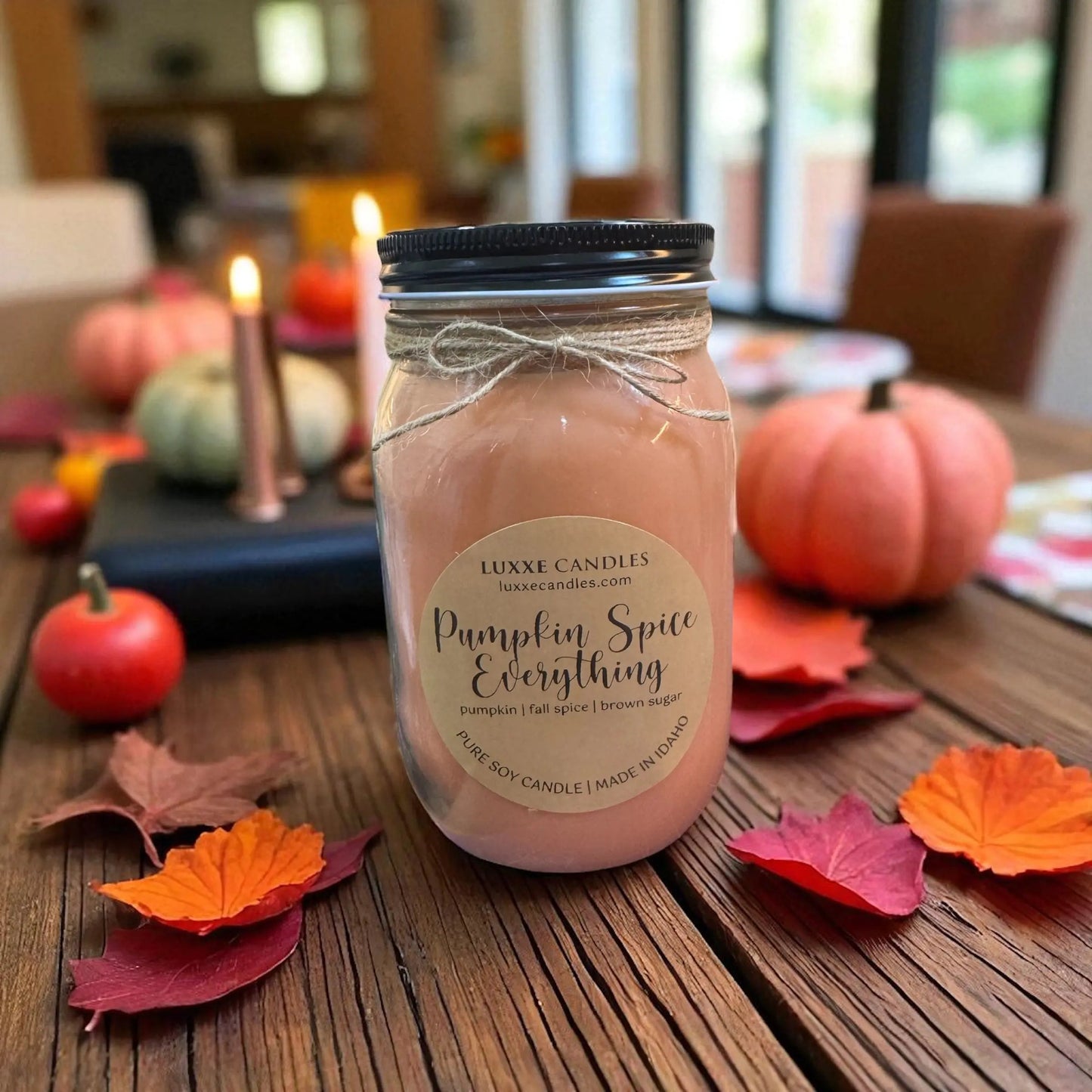 Pumpkin Spice Everything Candle in Jars | Organic Soy Candle
