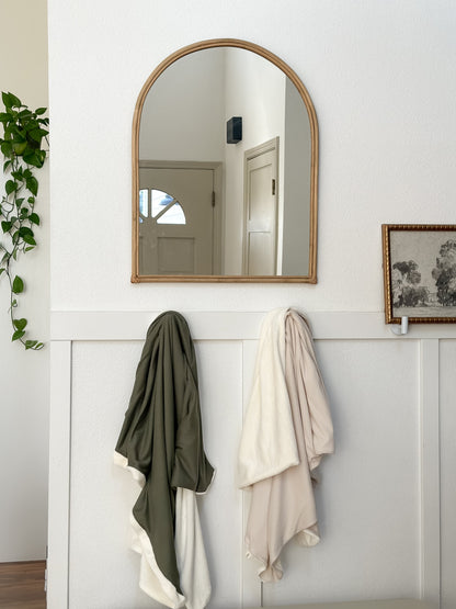 Oat Ribbed Toddler Blanket