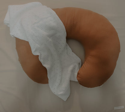 Caramel Ribbed Nursing Pillow Cover