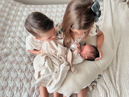 Oat Ribbed Stretch Swaddle