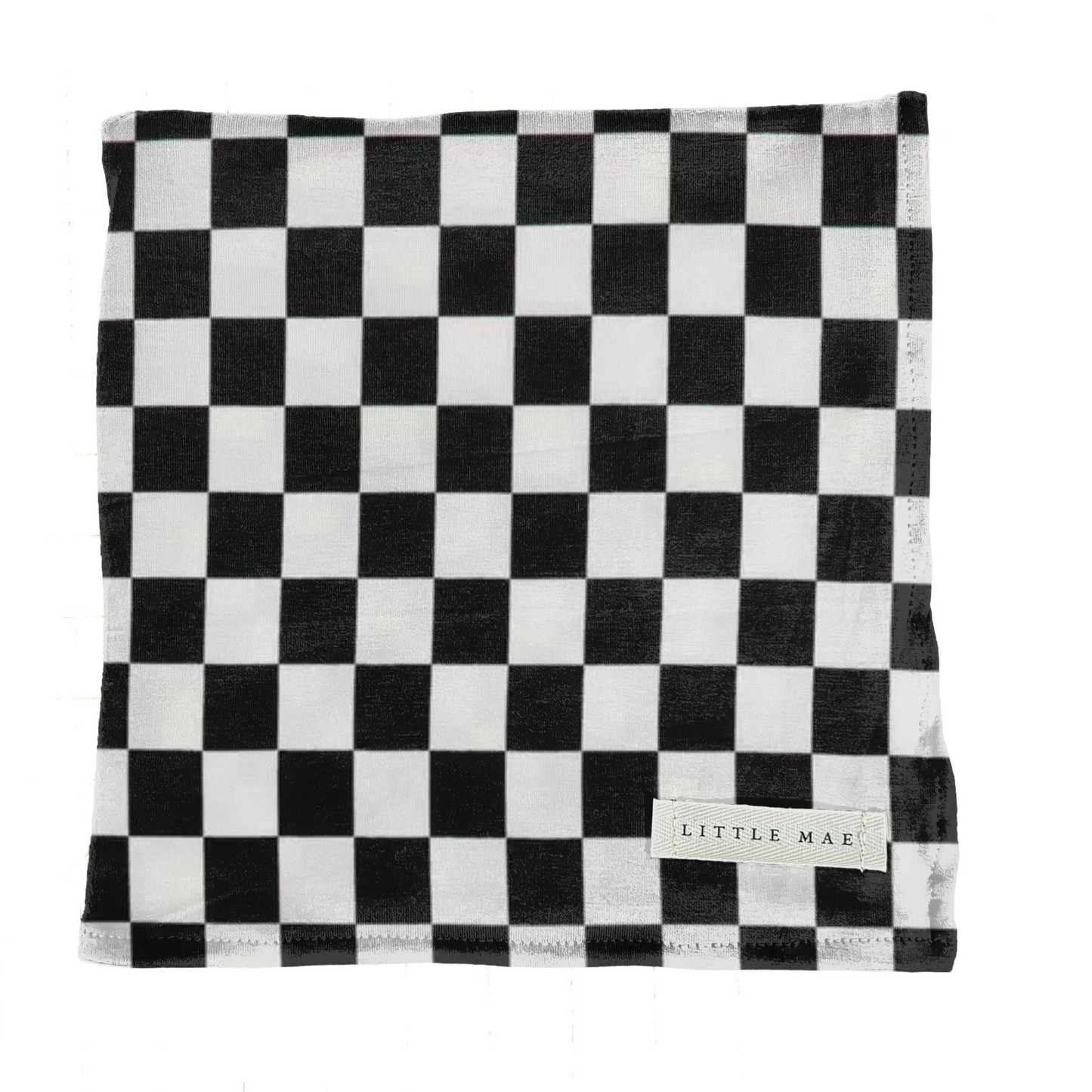 Race Black & White Checkered Stretch Swaddle
