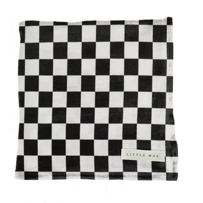 Race Black & White Checkered Stretch Swaddle