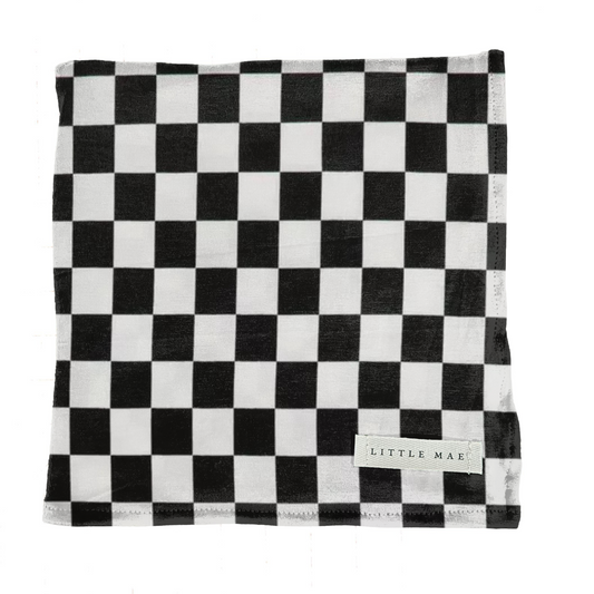 Race Black & White Checkered Stretch Swaddle