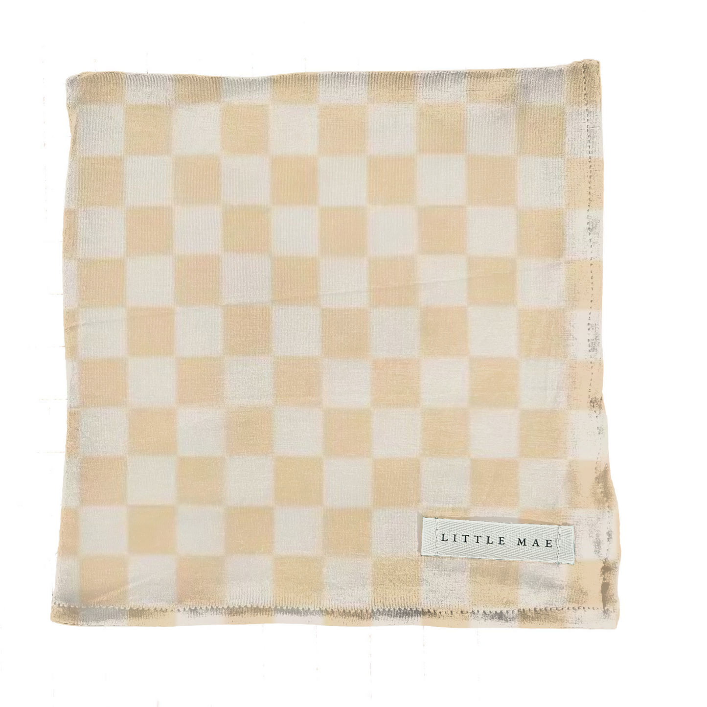 Butter Yellow & White Checkered Stretch Swaddle