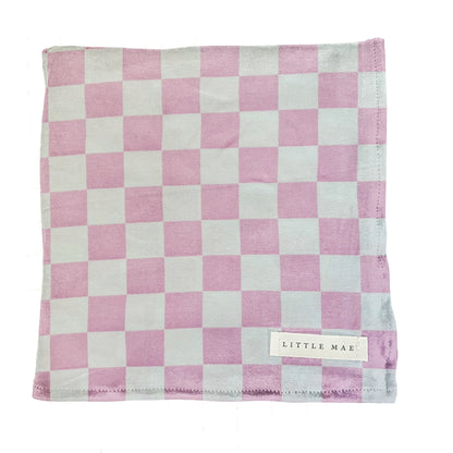 Sugar Pink & White Checkered Stretch Swaddle