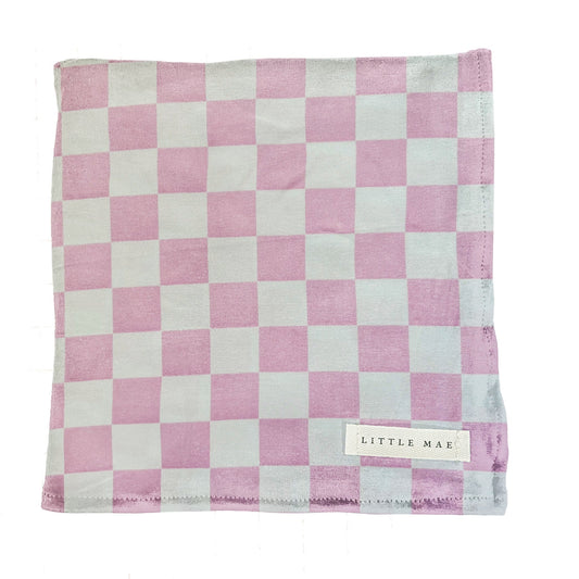 Sugar Pink & White Checkered Stretch Swaddle