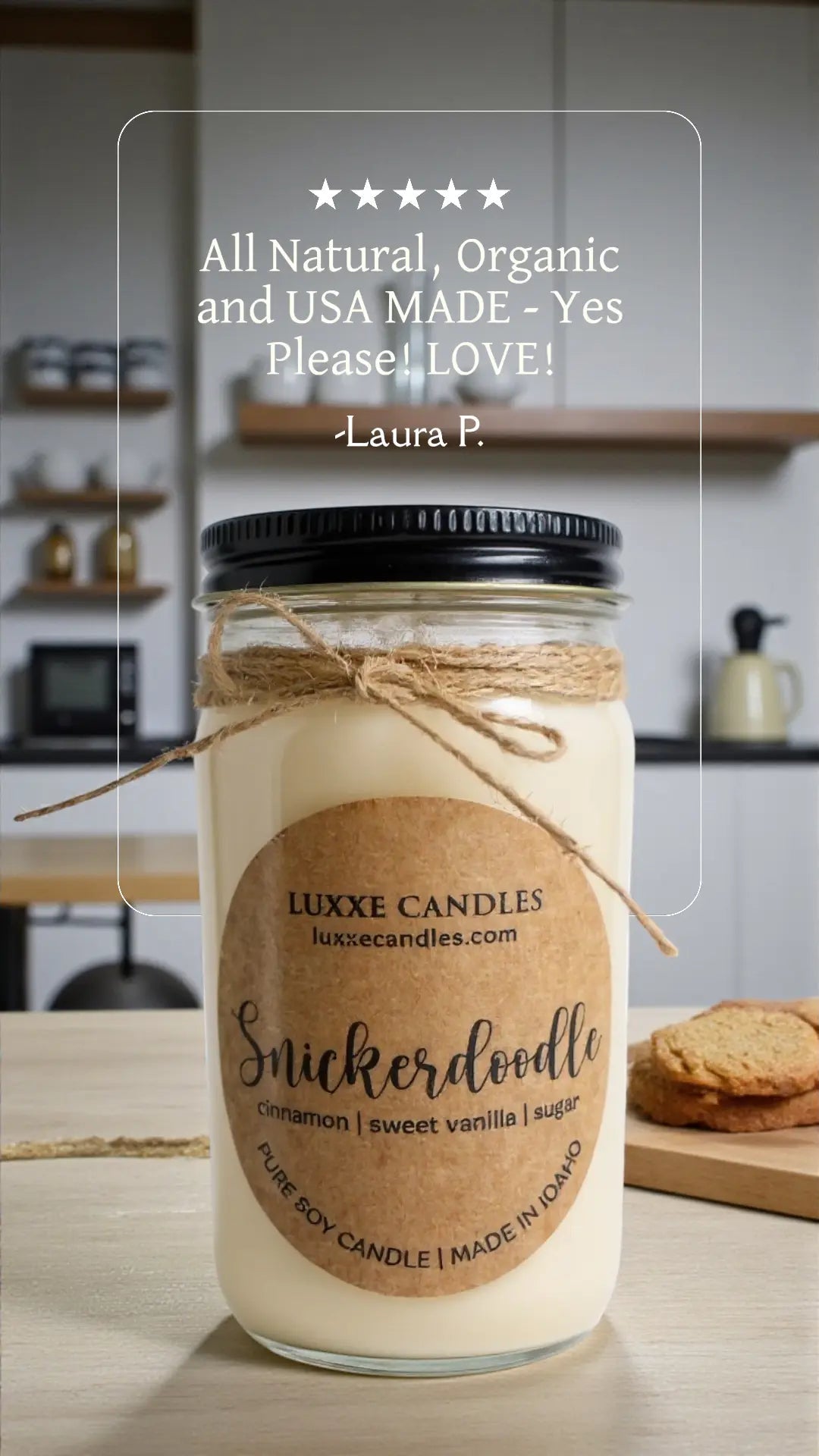 Snickerdoodle Candle | Organic Soy Candle