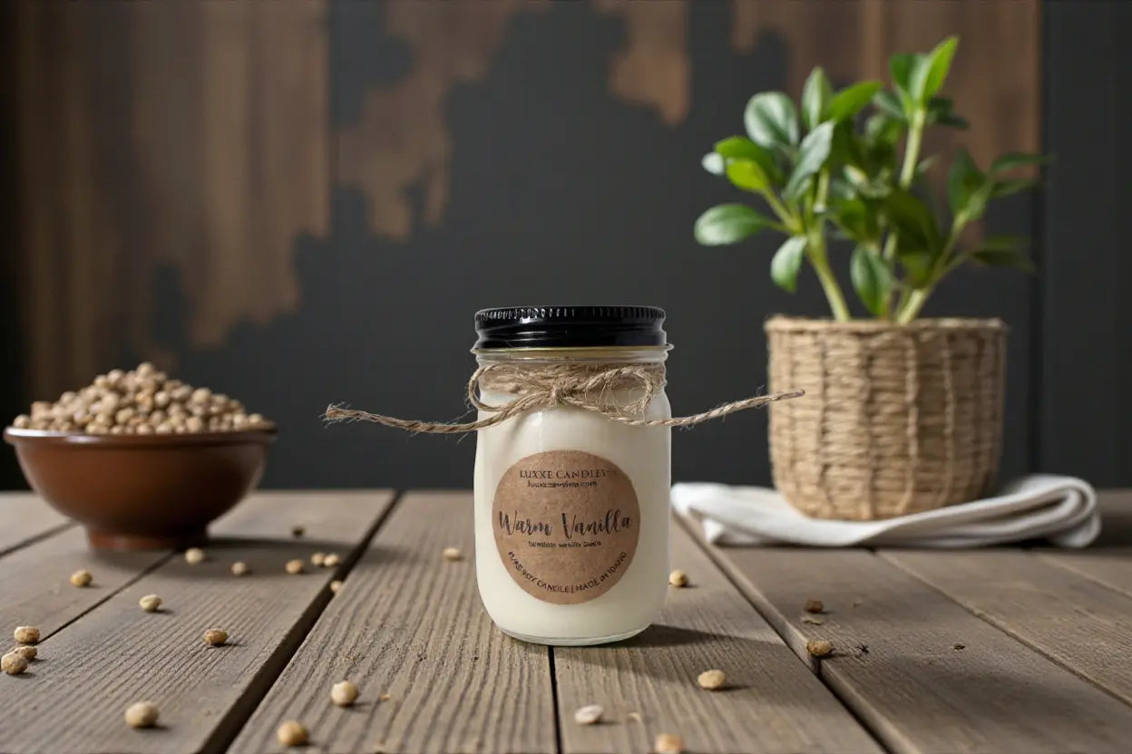 Warm Vanilla Candle | Organic Soy Candle