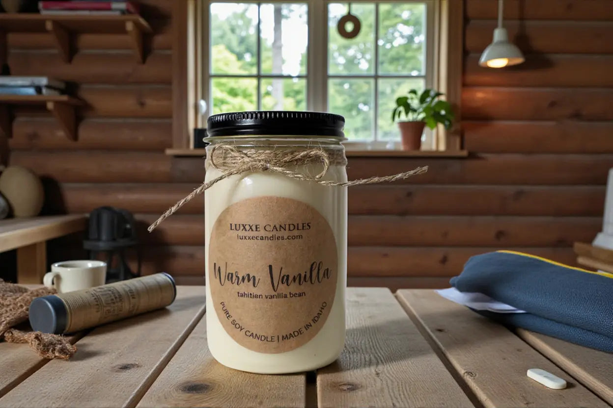 Warm Vanilla Candle | Organic Soy Candle
