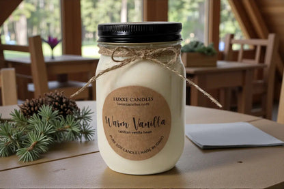 Warm Vanilla Candle | Organic Soy Candle