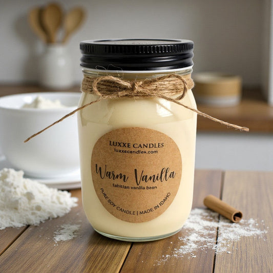 Warm Vanilla Candle | Organic Soy Candle