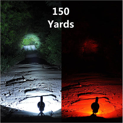 180000 LED Flashlight Rechargeable Spotlight