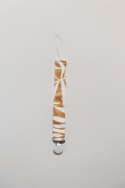 Gold Palm Pacifier Clip