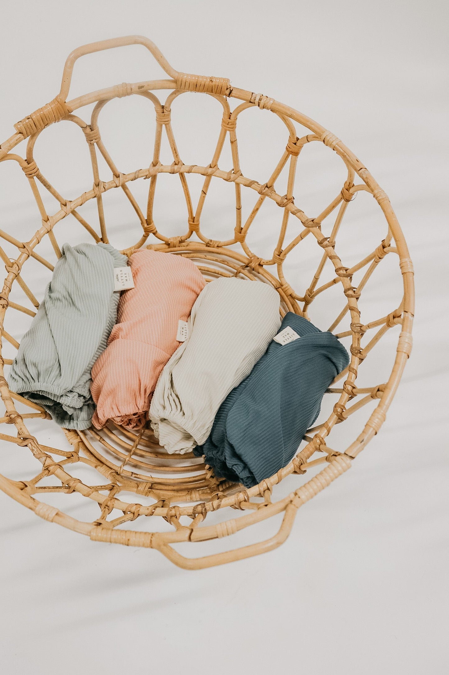 Peony Ribbed Crib Sheet