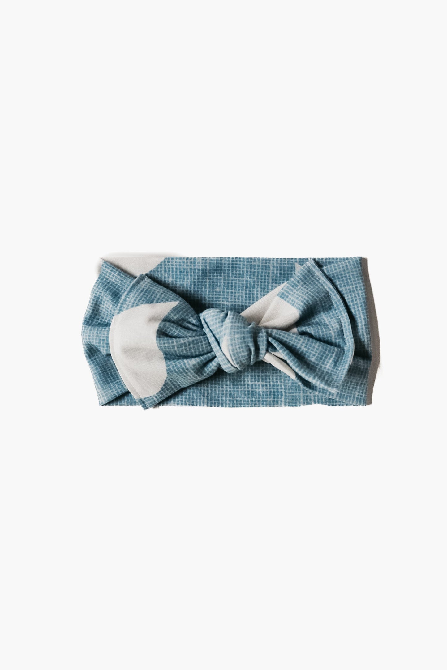 Blue Droplet Bow Headwrap