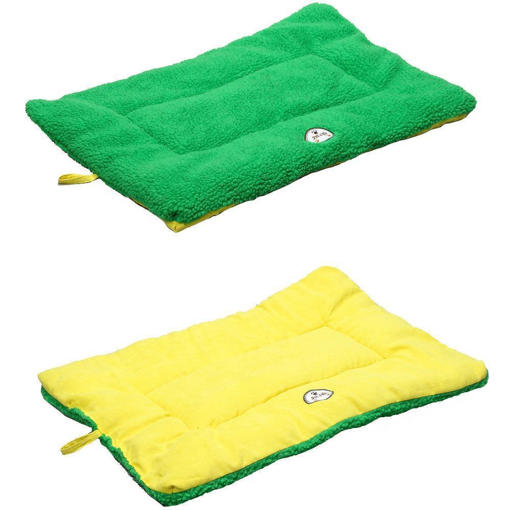 Pet Life ® 'Eco-Paw' Reversible Eco-Friendly Recyclabled Polyfill Fashion Designer Pet Dog Bed Mat Lounge