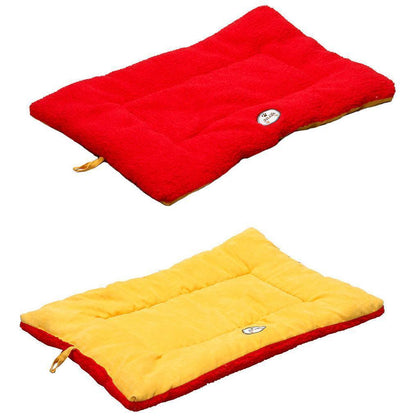 Pet Life ® 'Eco-Paw' Reversible Eco-Friendly Recyclabled Polyfill Fashion Designer Pet Dog Bed Mat Lounge