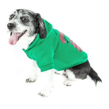Pet Life ® LED Lighting 'Cool Santa Shades' Hooded Dog Costume Sweater w/ Included Batteries