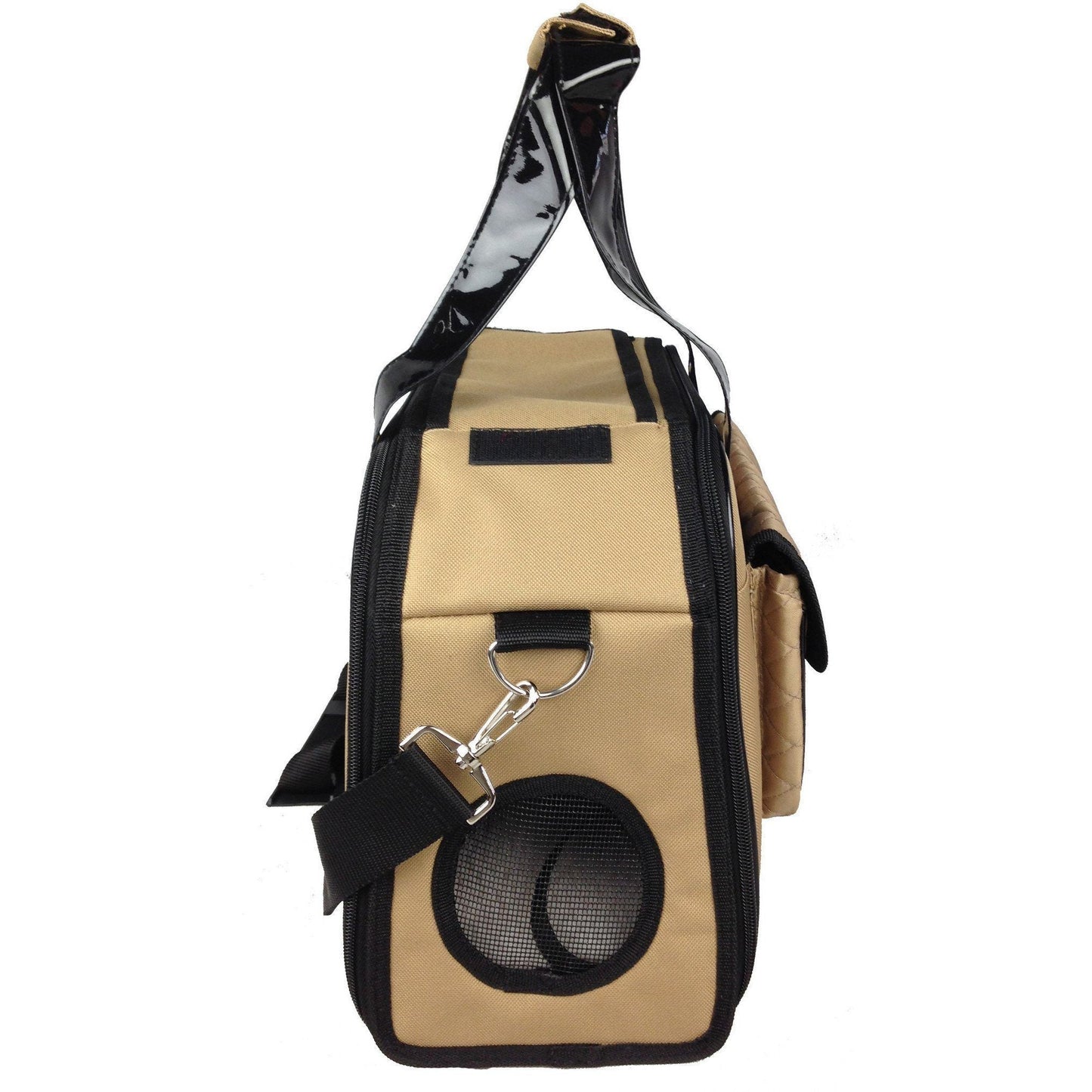 Pet Life ® Mystique Airline Approved Fashion Designer Travel Pet Dog Carrier w/ Pouch