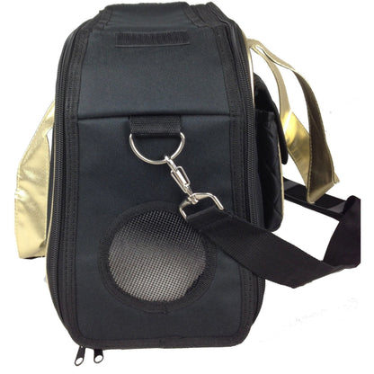 Pet Life ® Mystique Airline Approved Fashion Designer Travel Pet Dog Carrier w/ Pouch
